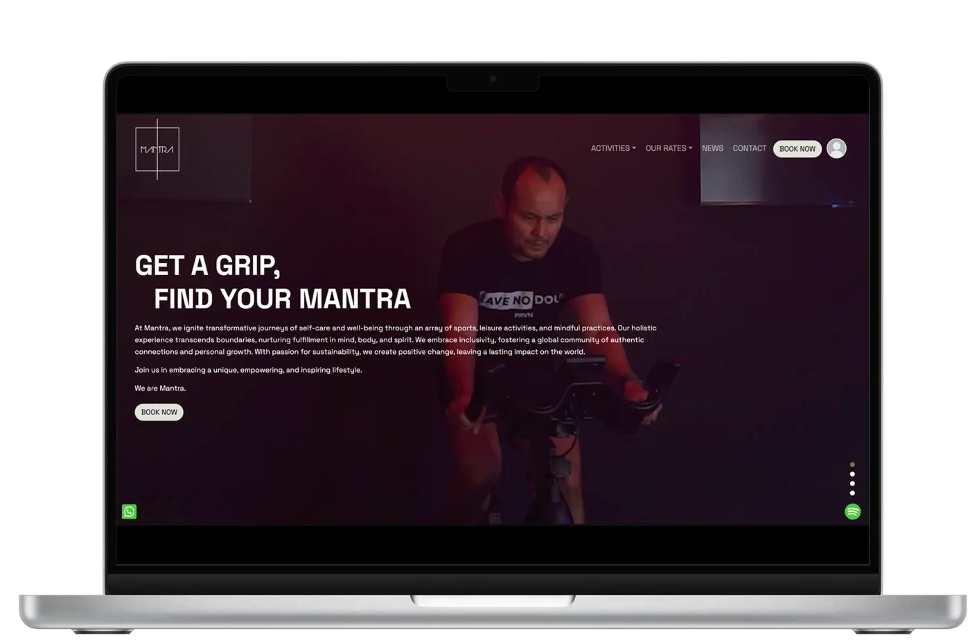 Mantra web screens