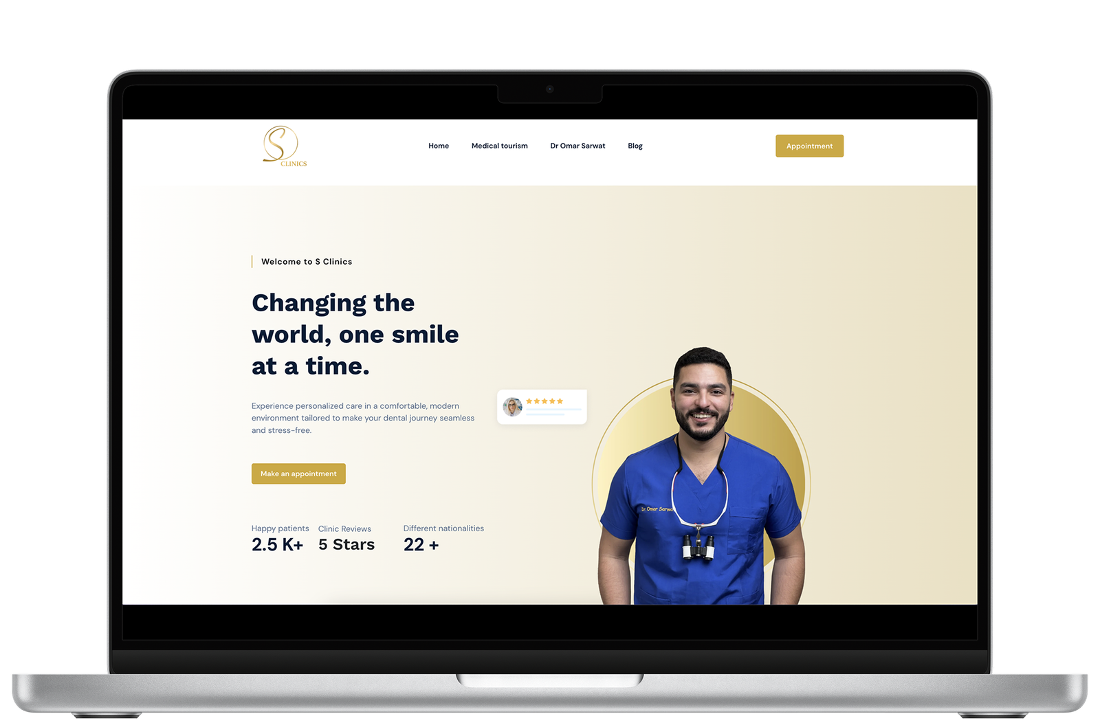 S Clinics - Healthcare Website